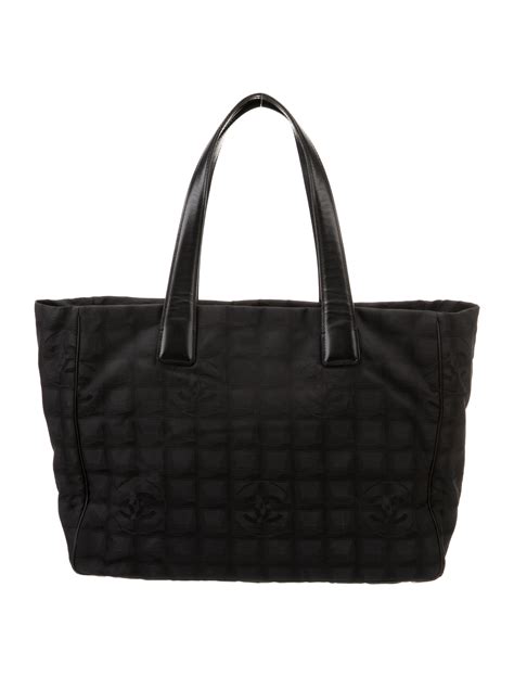 Chanel Travel Ligne Tote Black Totes Handbags Cha The