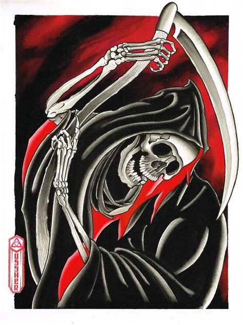 Pin By Wei Er Hai On Sensenmann Dark Art Tattoo Grim Reaper Tattoo