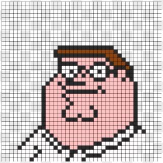 Peter Griffin Perler Bead Pattern / Bead Sprite - Peter Griffin Pixel ...