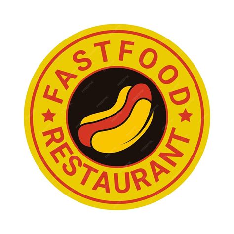 Premium Vector Fast Food Restaurant Badge Logo Design Vector