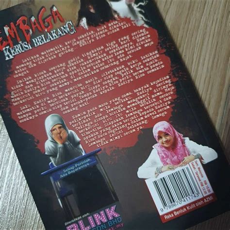 Novel Seram Kanak Kanak Lembaga Kerusi Belakang Blank Book Hobbies