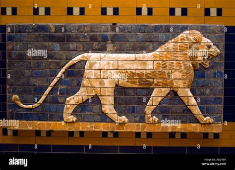 Istanbul Archeology Museum Glazed Brick Relief Of Lion From