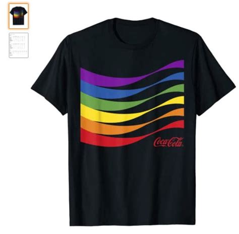 Coca-Cola Pride Rainbow Wave Logo T-Shirt | Etsy