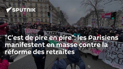 C Est De Pire En Pire Les Parisiens Manifestent En Masse Contre La