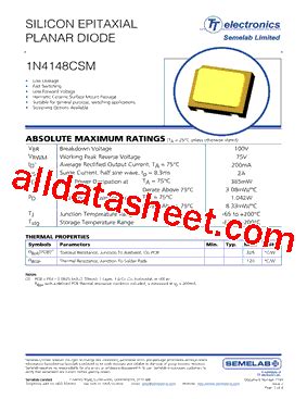 N Csm Datasheet Pdf Seme Lab