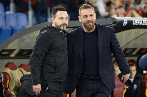 De Rossi E De Zerbi Il Bellissimo Abbraccio Prima Di Roma Brighton