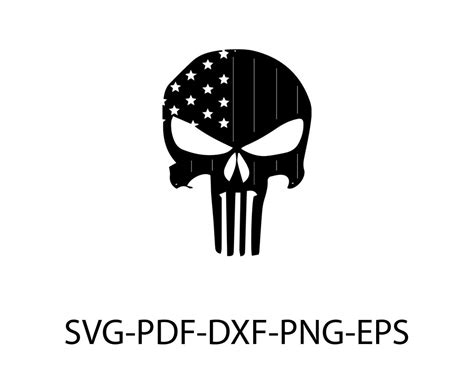 American Punisher Flag Svg Punisher Svg Punisher Skull Svg Skull Svg Sugar Skull Svg The