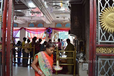 Chamunda Devi Temple Lord Hanuman Idol At Left Side Entrance Gate Of