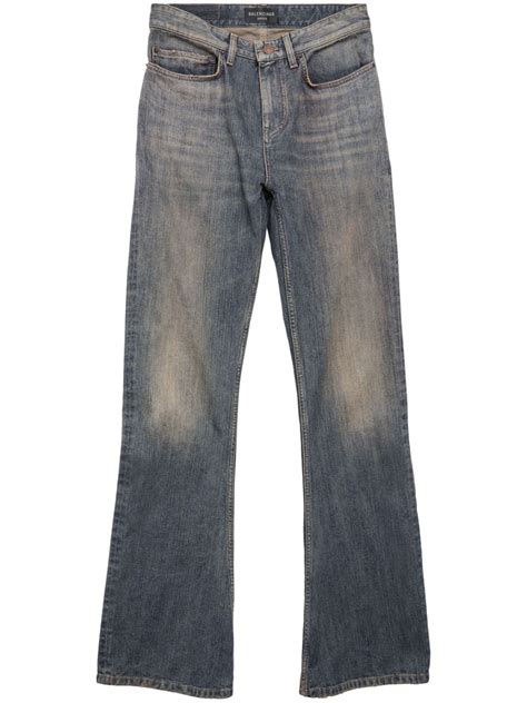 Balenciaga Mid Rise Bootcut Jeans Farfetch