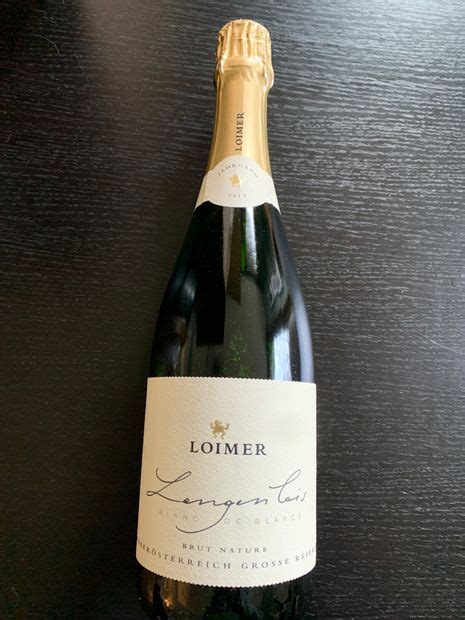 2016 Loimer Sekt Brut Nature Blanc de Blancs Große Reserve Austria