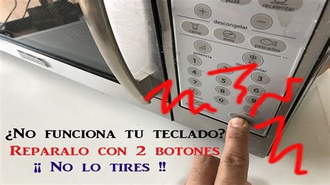 Repara Tu Horno Microondas De Los Botones Inicio Y Paro YouTube