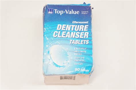 Top Value Denture Cleanser Tablets Box Of 90