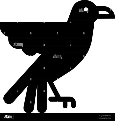 raven black bird silhouette Stock Vector Image & Art - Alamy