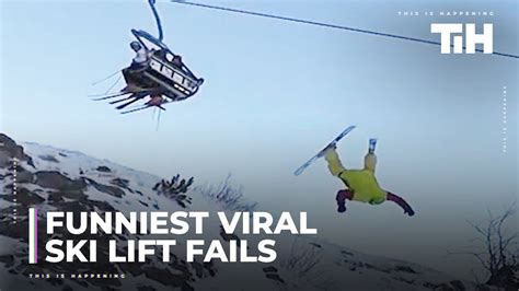 Funniest Viral Ski Lift Fails - YouTube