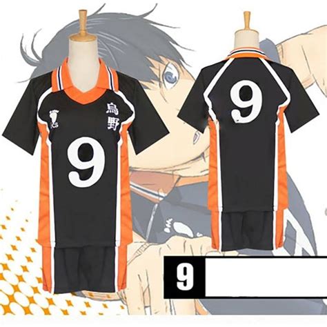 Haikyuu Kageyama Tobio Jersey Karasuno High No 9 Cosplay Costume School