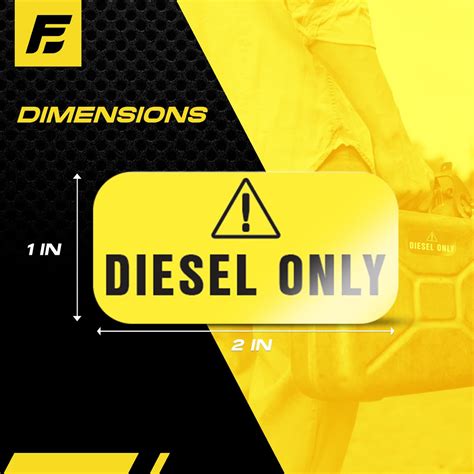 Diesel Fuel Only Sticker for Outdoor Power Equipment. – FuelStickers.com