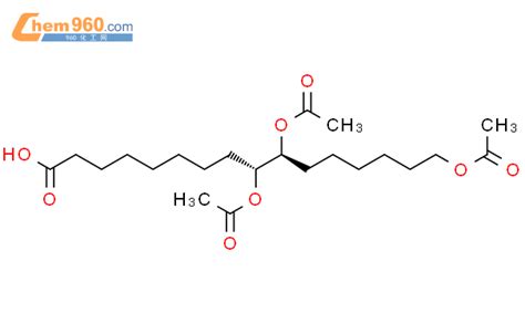 61668 05 1 Hexadecanoic acid 9 10 16 tris acetyloxy R S 化学式结构式