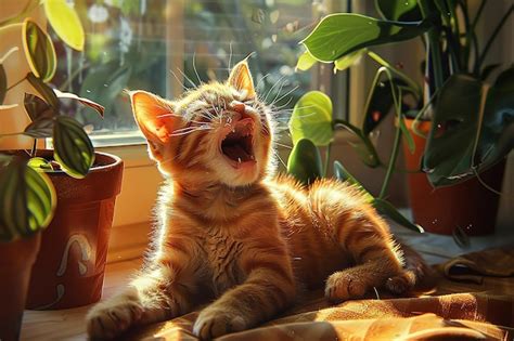 Premium Photo A Kitten With Its Mouth Open And The Word Quot I Love