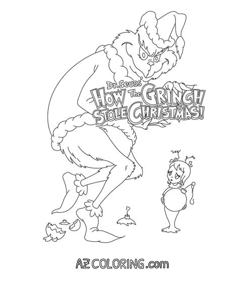 The Grinch Coloring Page Coloring Home