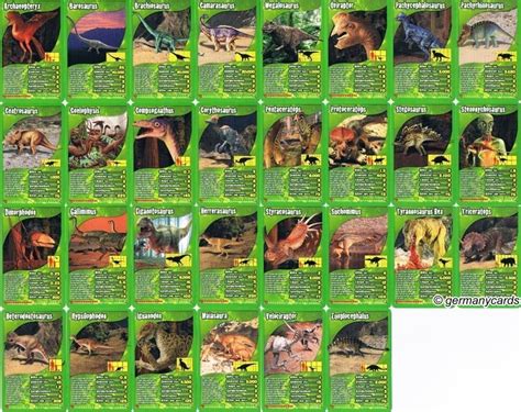 B Top Trumps Winning Moves Dinosaurier Germanycards