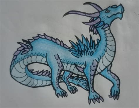 Ice dragon drawing