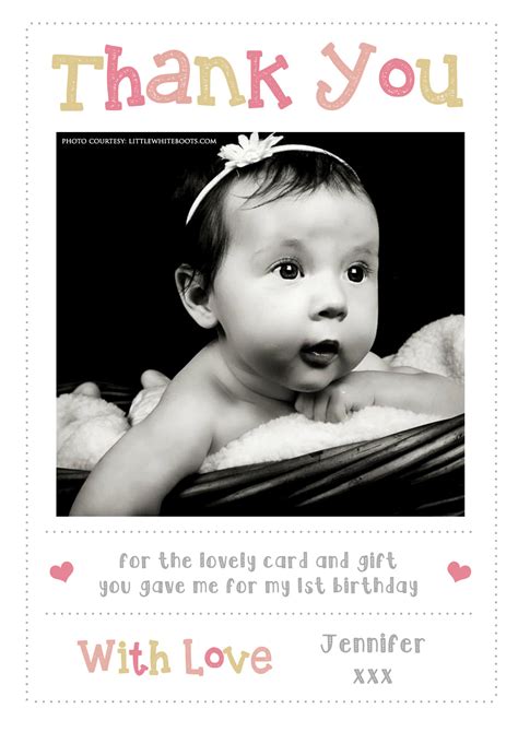 Cute Thank You Cards With Photos – YellowBlossomDesignsLtd