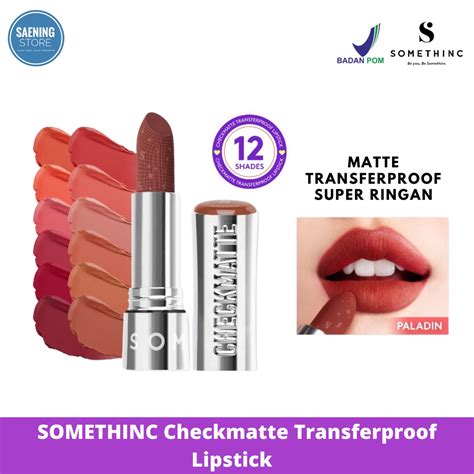 Jual NEW LAUNCH SOMETHINC Checkmatte Transferproof Lipstick Shopee