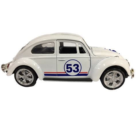 Miniatura Fusca Harbie 1967 CARRINHO DE FERRO FUSCA CLÁSSICO HERBIE