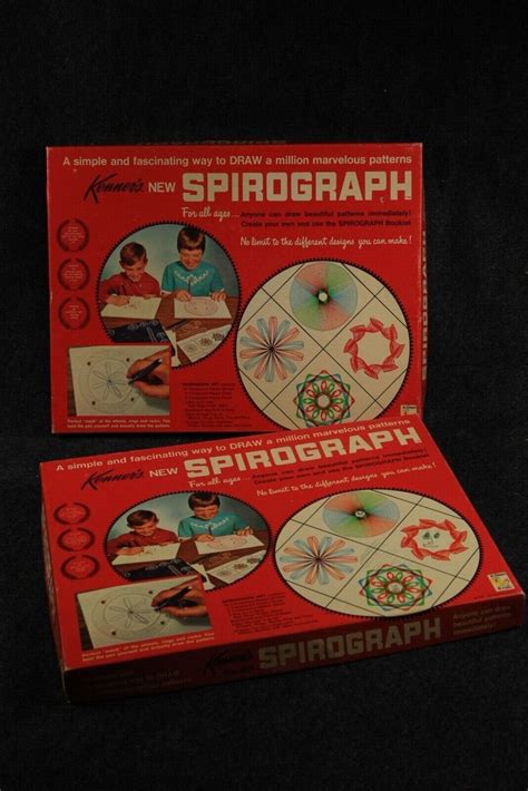 Vintage Spirograph Set By Kenner Two Complete Sets