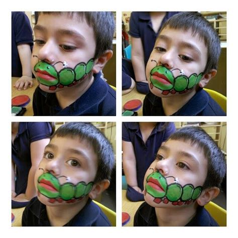 Caterpillar face painting. www.Facebook.com/SnazyFacePainting Family ...