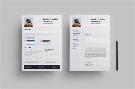 Minimalist Resume Design Template - Graphic Prime | Graphic Design ...