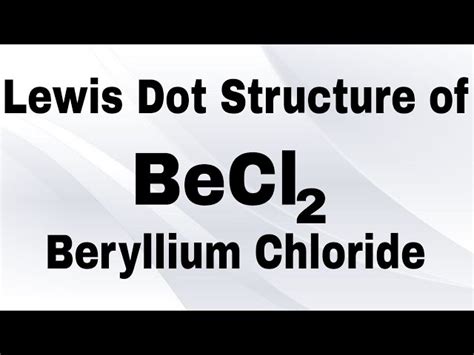 Becl2 Lewis Structure Resonance