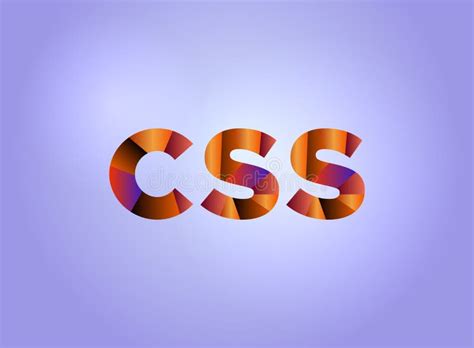 Arte Colorido De La Palabra Del Concepto Del Css Ilustraci N Del Vector