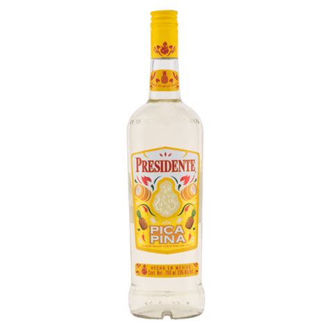 Licor De Brandy Presidente Pica Piña 700 Ml Bodegas Alianza