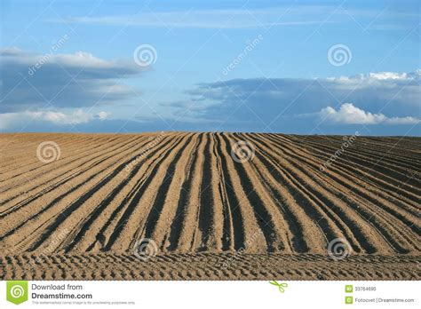 Plough Agriculture Field Background Stock Photo Image Of Machine