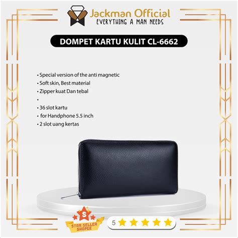 Jual DOMPET KARTU KULIT CL 6662 LONG WALLETS CARD HOLDER RFID 36 SLOT