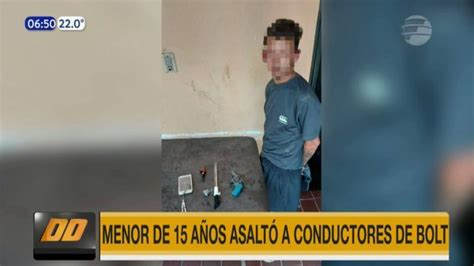 Menor De 15 AÑos AsaltÓ A Conductores De Bolt Y Fue Detenido Telefuturo Canal De Tv Líder