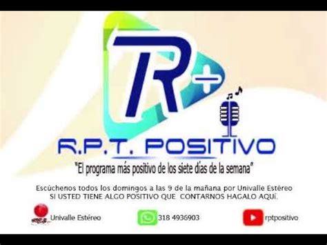 PROGRAMA RPT POSITIVO 08 NOVIEMBRE 2020 UNIVALLE ESTÉREO 105 3 FM