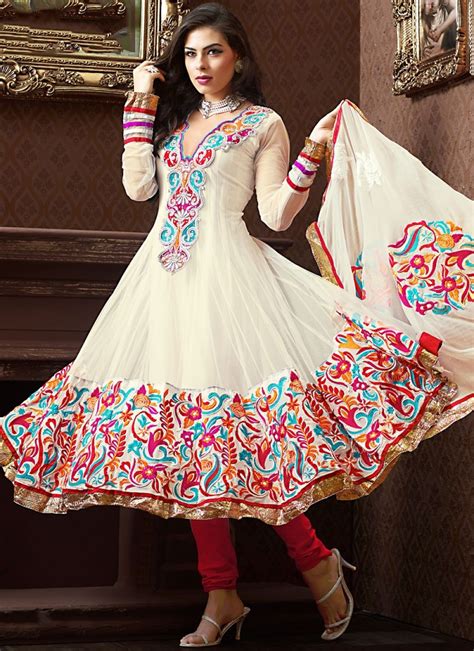 White Anarkali Salwar Kameez