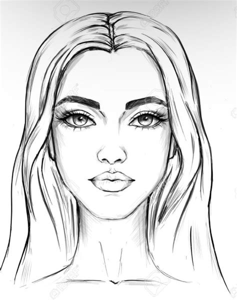 Quick Fashion Sketch Fashion Sketches Female Face Drawing Woman