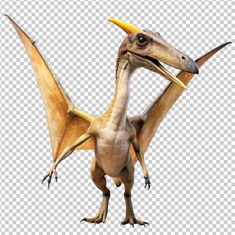 Pterodáctilo volador con alas salvajes png PSD Premium generado con IA