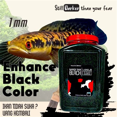 Jual Pelet Ikan Mas Koki Koi Darker Than Black Naikan Hitam Shopee