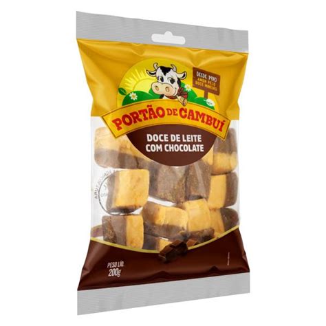 Doce De Leite Portão De Cambuí 200g Chocolate Pacote Shimodinha