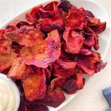 Air Fryer Beet Chips Oil Free This Healthy Kitchen