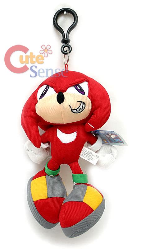 Sonic The Hedgehog Knuckles Plush Doll Key Chain 7 Ebay