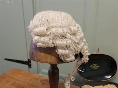 antiques atlas english barristers bench wig  original tole box