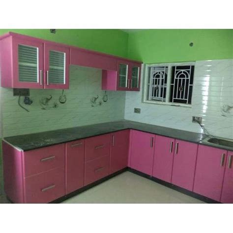 L Shape Plywood Modular Kitchen At Rs 1450 Square Feet In Chennai ID