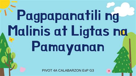 Ang Malinis Na Komunidad Grade 1 Malinis Alikabok