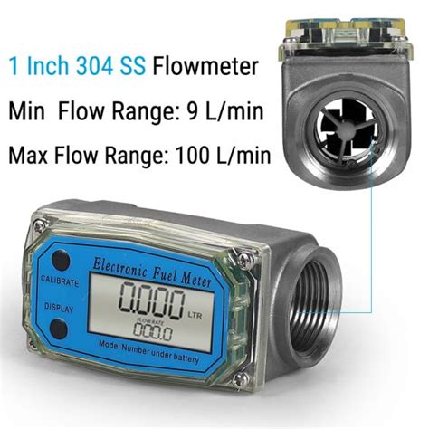 1 Inch 304 Stainless Steel Turbine Flowmeter BAYM ELECTRIC Focus On