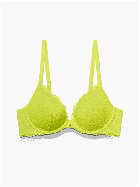 New Floral Lace Push Up Bra In Green Savage X Fenty